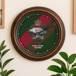 Personalised Army Wall Clock The Royal Tank Regiment Custom Military Kitchen Home Decor Veteran Retirement Gift Birthday Eac84 - thumbnail 1