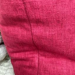 Cotton Blend Plain Red Cushion Cover For Sofa Or Chair, Perfect Living Room Pillow Everyday Use - thumbnail 3