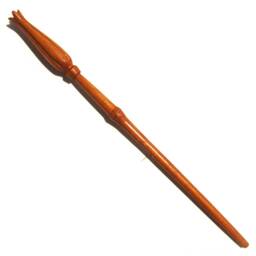 Tulip Wand , Fully Hand-Carved Cherry Wood - thumbnail 2