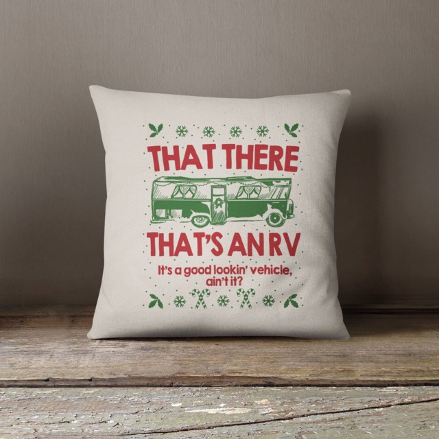 Christmas Throw Pillow, That There That's An Rv, Funny Christmas, Couch Pillow - 18 - image 1