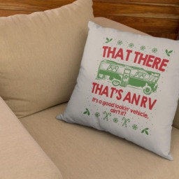 Christmas Throw Pillow, That There That's An Rv, Funny Christmas, Couch Pillow - 18 - thumbnail 2