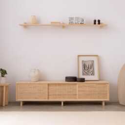 Tv Stand Solid Wood, Handmade - Mitjana - thumbnail 1