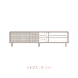 Tv Stand Solid Wood, Handmade - Mitjana - thumbnail 4