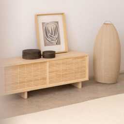 Tv Stand Solid Wood, Handmade - Mitjana - thumbnail 3