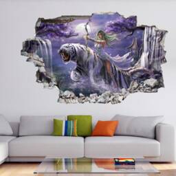 Archer Warrior Tiger Wall Decal Sticker Mural Poster Print Art Kids Bedroom Home Decor Ds16