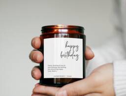 18Th 21st 30Th Birthday Gift For Friend Niece Sister Colleague Auntie Uncle - Unique Personalized Candle - thumbnail 1