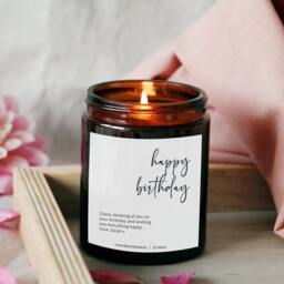 18Th 21st 30Th Birthday Gift For Friend Niece Sister Colleague Auntie Uncle - Unique Personalized Candle - thumbnail 2
