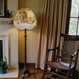 Traditional Fox Hunting Dome Lampshade Handmade in The UK For Table & Floor Standard Lamp Shades, Ceiling Light Pendants - thumbnail 2