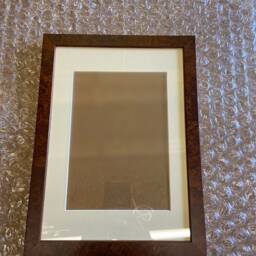 Walnut Wood Picture Frame, Custom Made-To-Order Sizes - thumbnail 4