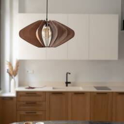 Wooden Ceiling Light, Wood Pendant Lamp, Modern Fixture, Kitchen Island, Mid Century Design, Scandinavian Style, Natural - thumbnail 3