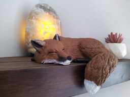 Liska The Fox Lightweight Shelf Sleeper Ornament - Hand-Painted Woodland Animal Figurine, Unique Birthday Gift - thumbnail 1
