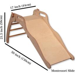 Montessori Slide, Wooden Baby Play Gym Slide, Foldable Slide - thumbnail 4