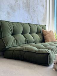 Floor Cushion in Multiple Colors & Fabrics Cozy Sofa, Reading Nook Pillow