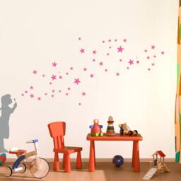 Star Bubble Girl Decal Wall Art D-I-Y, Star Soap Bubble Sticker, Starry-Sky, Urban Interior Design, Nursery Decor & Kidsroom - thumbnail 4
