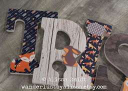 Fox Deer Owl Arrow Letters Custom Wooden Nursery Wood Name Arrow Moose Bear Raccoon Decor For Baby Shower Gift - thumbnail 1