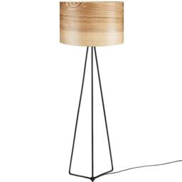 Ash Wood Veneer Floor Lamp - Handmade Scandinavian Style - thumbnail 2
