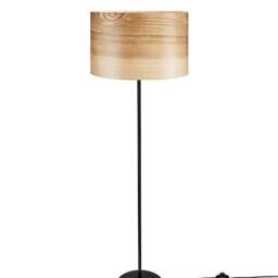Ash Wood Veneer Floor Lamp - Handmade Scandinavian Style - thumbnail 3