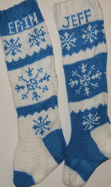 Personalized Hand Knitted Christmas Stocking - image 1