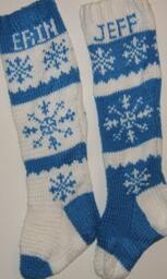 Personalized Hand Knitted Christmas Stocking