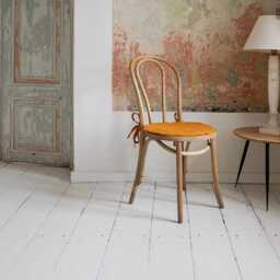 Linen Chair Cover-Natural Flax Seat Cushion - Cover- Round Stonewashed Protection For - thumbnail 3