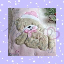 Personalised Teddy Bear Christmas Stocking. Baby's First Baby Pink Girl Xmas Gifts For Kids - thumbnail 4