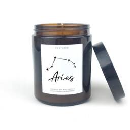 Aries Gift, Candle Zodiac Candle, Witch, Constellation, Scandinavian Decor, 20Th, 21st, 30Th, 40Th, 50Th Birthday Gift - thumbnail 3
