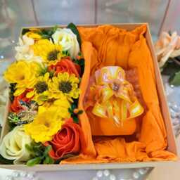 Carved Candles Gift Box Mother's Day Wedding Birthday Valentine's Bath Home Flower Bouquet Luxury Handmade Soap Petal Roses - thumbnail 3