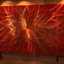 Abstract Metal Wall Art, Modern 3D Painting Sculpture, Indoor Outdoor Decor - thumbnail 3