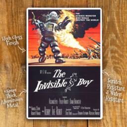 Home Wall Art Print Vintage The Invisible Boy Metal Film Poster Sci Fi Movie Advert B Plaque, Waterproof, 200mm X 305mm - thumbnail 2