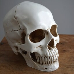 Human Skull With Moving Jaw Bone Replica Real Size Realistic Lifesize High Quality Resin Cast Anatomy - thumbnail 3