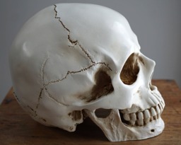 Human Skull With Moving Jaw Bone Replica Real Size Realistic Lifesize High Quality Resin Cast Anatomy - thumbnail 1
