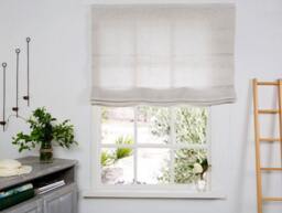 Linen Roman Blind-Roman Blind -Roman Shade in Beige Color- Hardware Is Included -Hand Made Shades - Custom Shade
