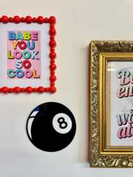 8 Ball Pool Acrylic Sign - Custom Room Decor, Billiards Wall Sign, Man Cave Gift, Game Plaque, Snooker Inspired - thumbnail 1