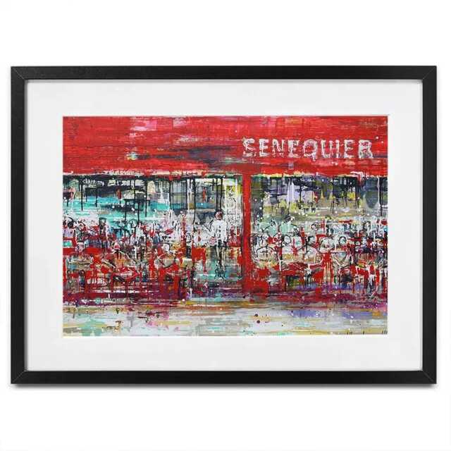 La Terrasse De Senequier Framed Art Print - image 1