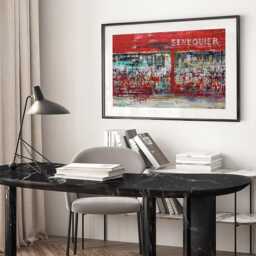 La Terrasse De Senequier Framed Art Print - thumbnail 2