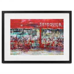 La Terrasse De Senequier Framed Art Print