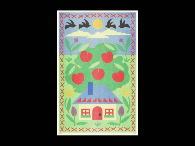Cottage Risograph Print - image 1