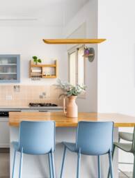 Handcrafted Linear Lighting Pendant For Kitchen-And-Dining - Wood Chandelier Walnut Track Light Fixtures Island Canoe