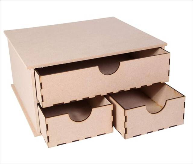 storage Drawers For Ikea Kallax Unit, Craft Room - 1 Wide 2 Small