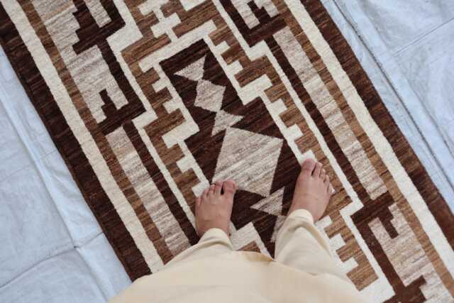 3x8 Ft Luxury Brand New Rug - Afghan Kazak White Runner Medallion Turkish Area Rug, Beautiful Living Room - image 1