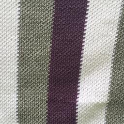 Rugby Stripe Textured Crochet Blanket - thumbnail 3