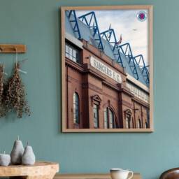 Rangers Football Club Outside Stadium Flags Print Art - thumbnail 1