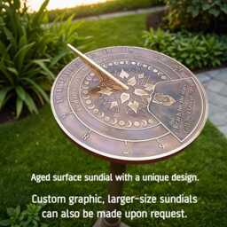 Sundial With Your Message Cast Into It. A Perfect Personal Gift To Tell Someone You Love Just How Special They Are - thumbnail 4
