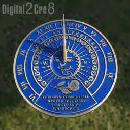 Sundial With Your Message Cast Into It. A Perfect Personal Gift To Tell Someone You Love Just How Special They Are - thumbnail 2