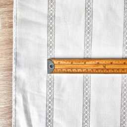 1635. Camilla Stripe in Grey, Handmade 100% Cotton Cushion Cover, Various Sizes - thumbnail 3