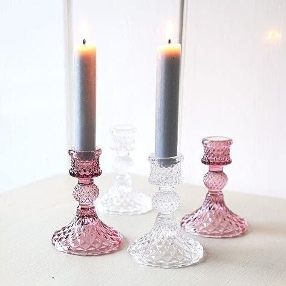 Cut Glass Candlestick