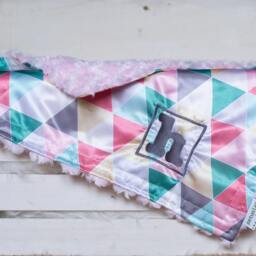 Personalized Baby Lovey Blanket - Satin & Minky Security - thumbnail 2