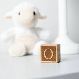 Custom Engraved Baptism Baby Block // Gift Christening Gifts Wooden Personalized - thumbnail 2