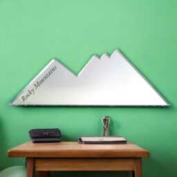 Mountain Range Shaped Mirrors, Custom Colours, Sizes, Shapes, Sizes Up To 40cm - thumbnail 2