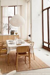 Metro Off-White Linen Pendant Light Shade Pear Shape Modern Ceiling Lamp, Minimalist Decor